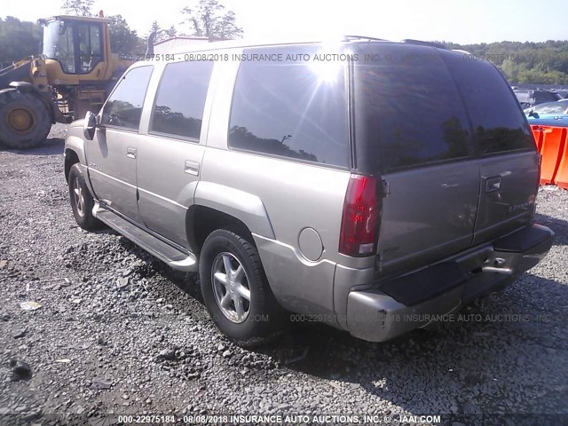 1GYEK63R1YR169538 - 2000 CADILLAC ESCALADE LUXURY BEIGE photo 3