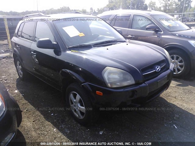 KM8JM12B96U279880 - 2006 HYUNDAI TUCSON GL BLACK photo 1