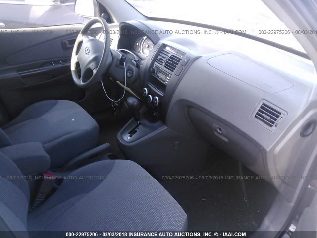 KM8JM12B96U279880 - 2006 HYUNDAI TUCSON GL BLACK photo 5