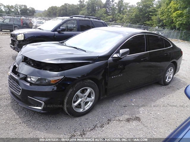 1G1ZB5ST3GF292149 - 2016 CHEVROLET MALIBU LS 黑色 照片 2