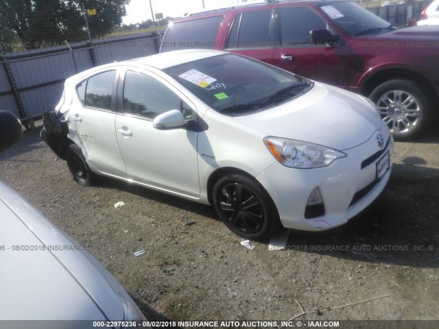 JTDKDTB35C1527875 - 2012 TOYOTA PRIUS C WHITE photo 1