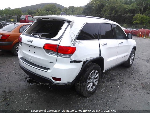 1C4RJEBGXFC734826 - 2015 JEEP GRAND CHEROKEE LIMITED WHITE photo 4