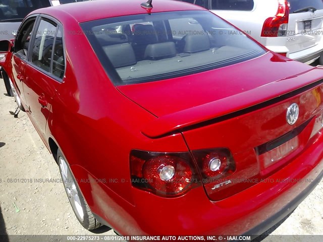 3VWRA71K78M164283 - 2008 VOLKSWAGEN JETTA WOLFSBURG 红色 照片 3