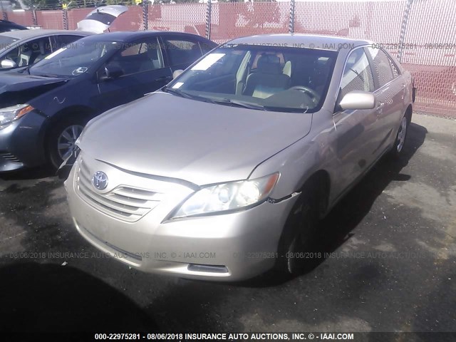 4T1BE46K37U506527 - 2007 TOYOTA CAMRY NEW GENERAT CE/LE/XLE/SE GOLD photo 2