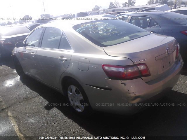 4T1BE46K37U506527 - 2007 TOYOTA CAMRY NEW GENERAT CE/LE/XLE/SE GOLD photo 3