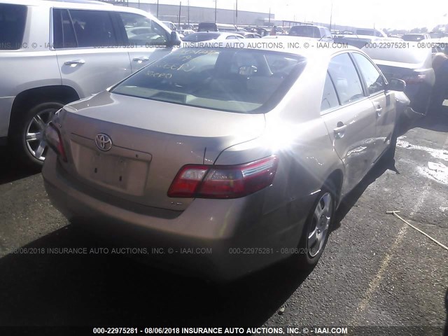 4T1BE46K37U506527 - 2007 TOYOTA CAMRY NEW GENERAT CE/LE/XLE/SE GOLD photo 4
