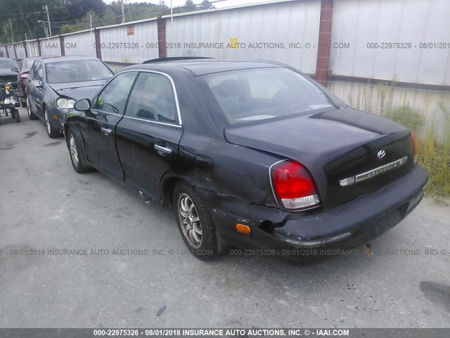 KMHFU45E42A176309 - 2002 HYUNDAI XG 350 BLACK photo 3