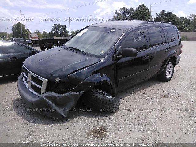 1D8HD38N98F148053 - 2008 DODGE DURANGO SXT BLACK photo 2