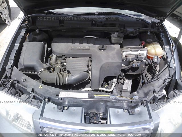 1G8AJ55F96Z117196 - 2006 SATURN ION LEVEL 2 GRAY photo 10