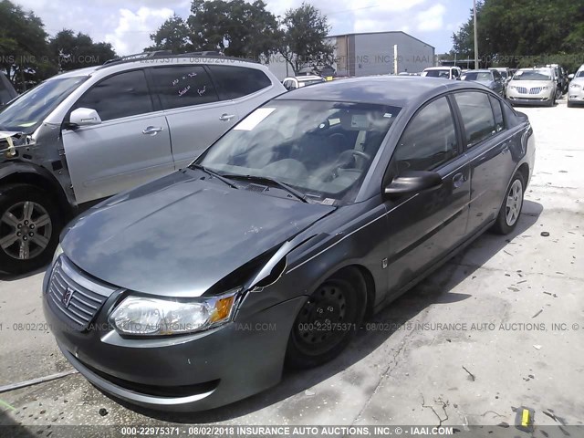 1G8AJ55F96Z117196 - 2006 SATURN ION LEVEL 2 GRAY photo 2