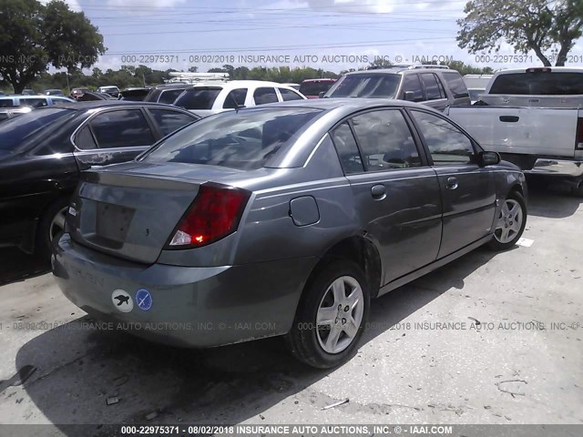 1G8AJ55F96Z117196 - 2006 SATURN ION LEVEL 2 GRAY photo 4