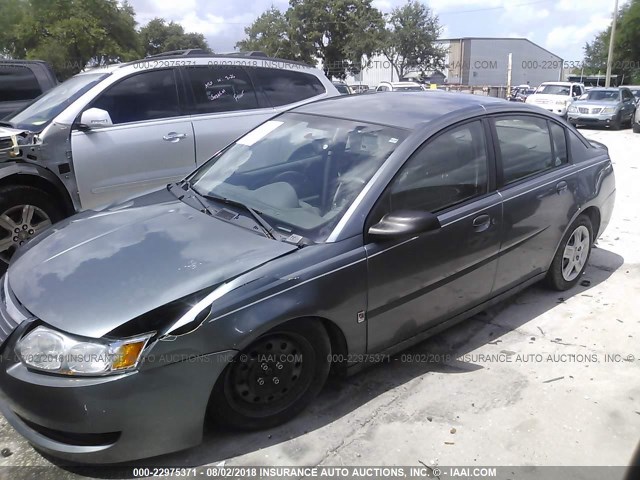 1G8AJ55F96Z117196 - 2006 SATURN ION LEVEL 2 GRAY photo 6