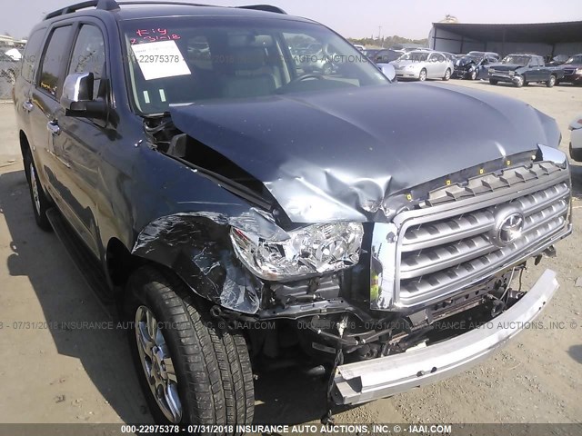 5TDBY68A78S004010 - 2008 TOYOTA SEQUOIA LIMITED Light Blue photo 1