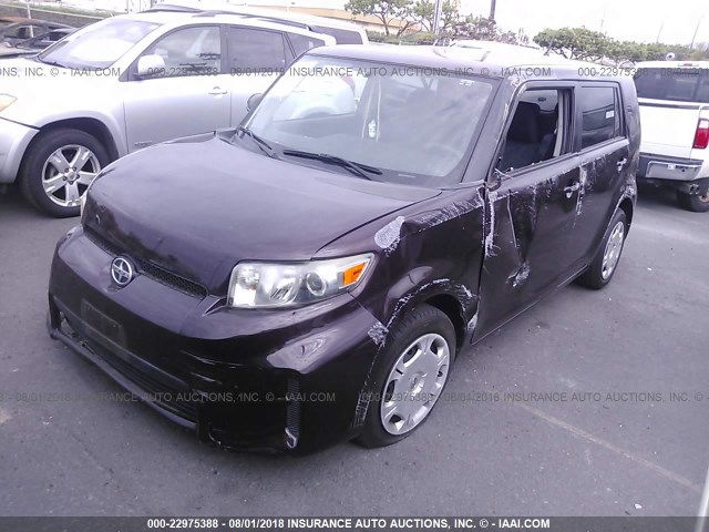 JTLZE4FE1CJ006346 - 2012 TOYOTA SCION XB Бордовый фото 2