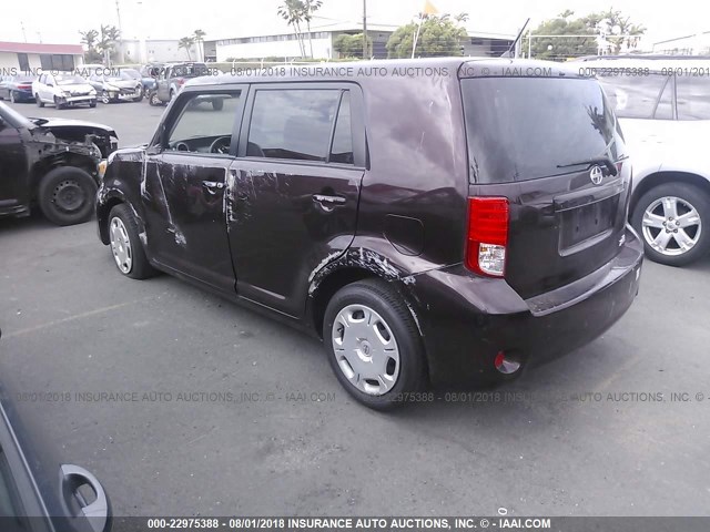 JTLZE4FE1CJ006346 - 2012 TOYOTA SCION XB Бордовый фото 3