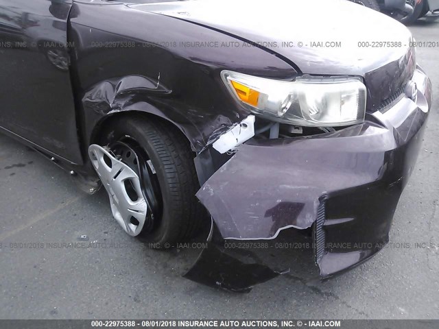 JTLZE4FE1CJ006346 - 2012 TOYOTA SCION XB Бордовый фото 6