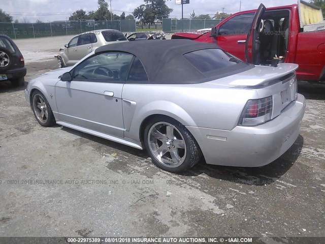 1FAFP44413F369578 - 2003 FORD MUSTANG SILVER photo 3