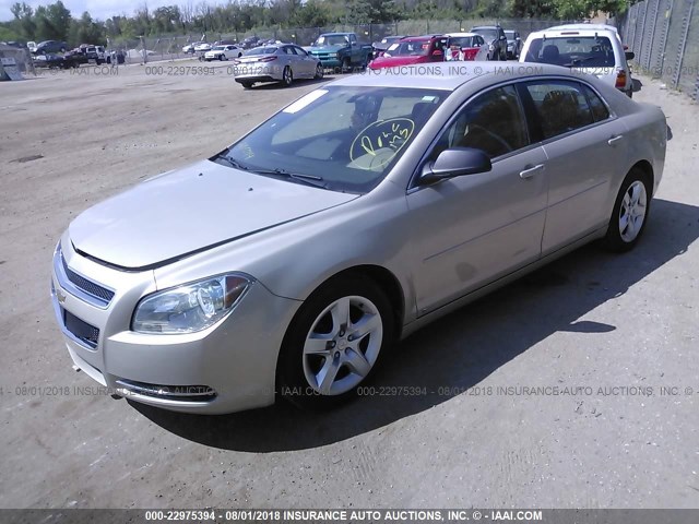 1G1ZG57B894152226 - 2009 CHEVROLET MALIBU LS ოქროსფერი ფოტო 2