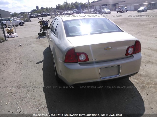 1G1ZG57B894152226 - 2009 CHEVROLET MALIBU LS ოქროსფერი ფოტო 3