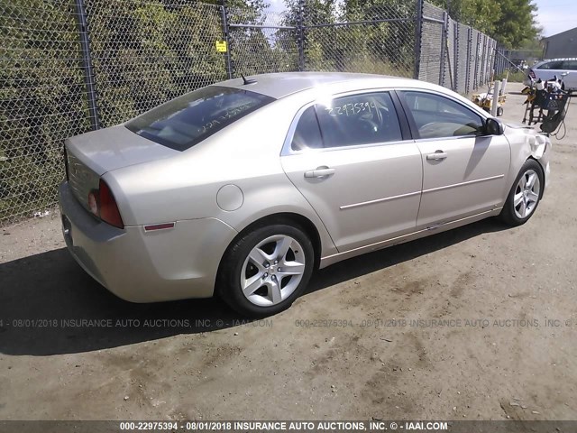1G1ZG57B894152226 - 2009 CHEVROLET MALIBU LS ოქროსფერი ფოტო 4