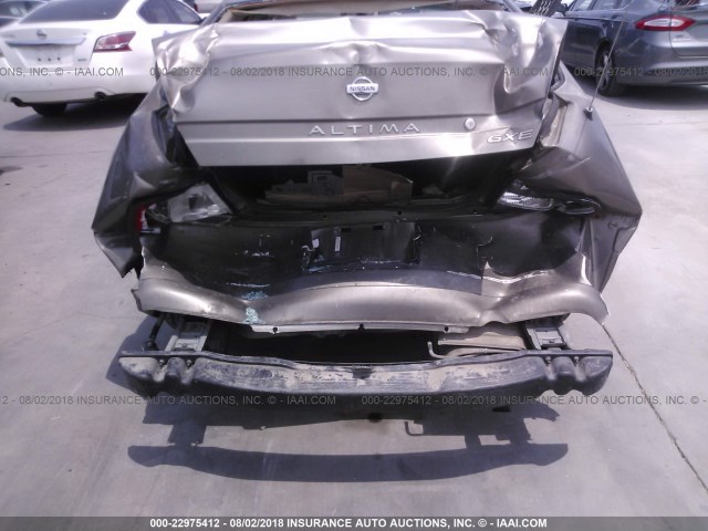 1N4DL01D6WC197134 - 1998 NISSAN ALTIMA XE/GXE/SE/GLE GOLD photo 6