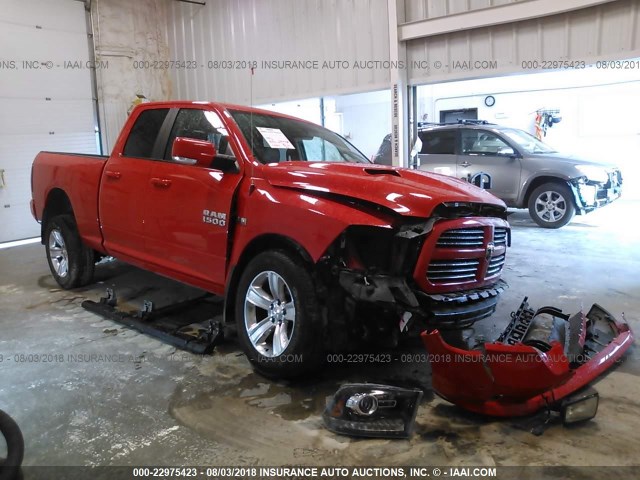 1C6RR7HT0GS346270 - 2016 RAM 1500 SPORT RED photo 1