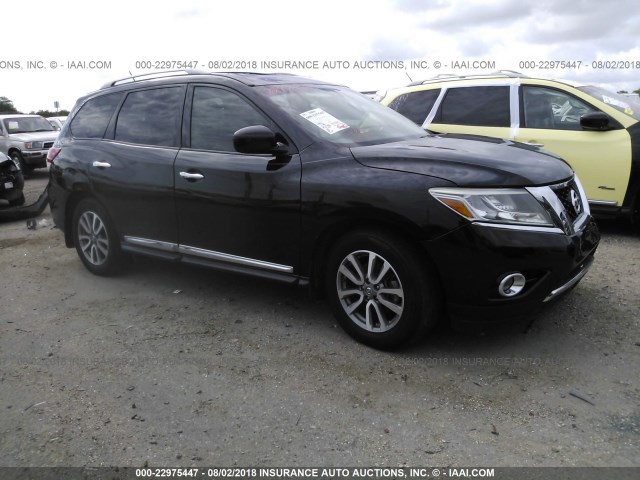 5N1AR2MM5FC635172 - 2015 NISSAN PATHFINDER S/SV/SL/PLATINUM 黑色 照片 1