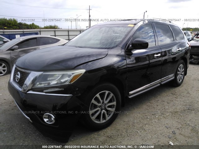 5N1AR2MM5FC635172 - 2015 NISSAN PATHFINDER S/SV/SL/PLATINUM 黑色 照片 2