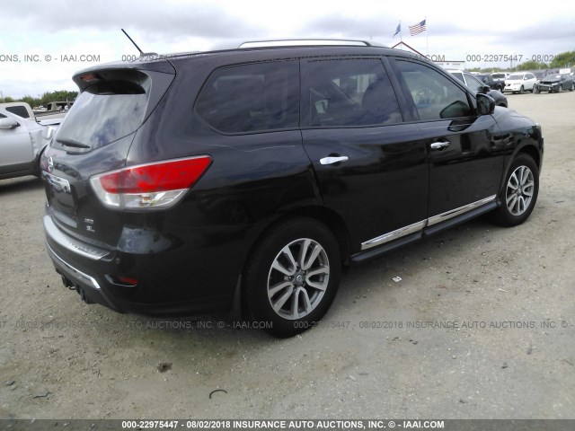 5N1AR2MM5FC635172 - 2015 NISSAN PATHFINDER S/SV/SL/PLATINUM 黑色 照片 4