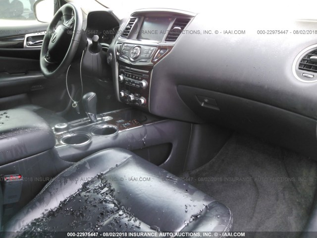 5N1AR2MM5FC635172 - 2015 NISSAN PATHFINDER S/SV/SL/PLATINUM 黑色 照片 5