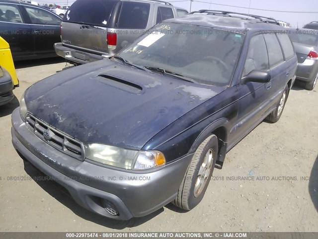 4S3BG6858X7650591 - 1999 SUBARU LEGACY OUTBACK/SSV/LIMITED/30TH Dark Blue photo 2