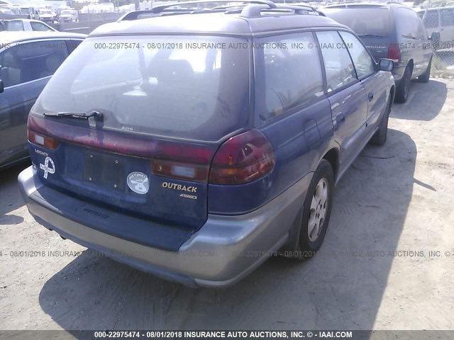 4S3BG6858X7650591 - 1999 SUBARU LEGACY OUTBACK/SSV/LIMITED/30TH Dark Blue photo 4