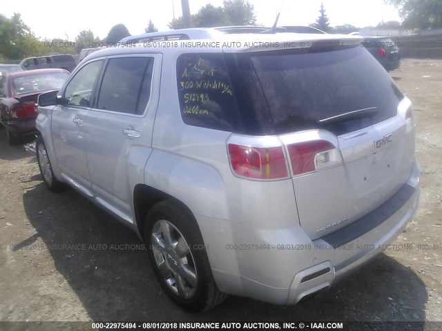 2GKFLYE31D6147075 - 2013 GMC TERRAIN DENALI GRAY photo 3