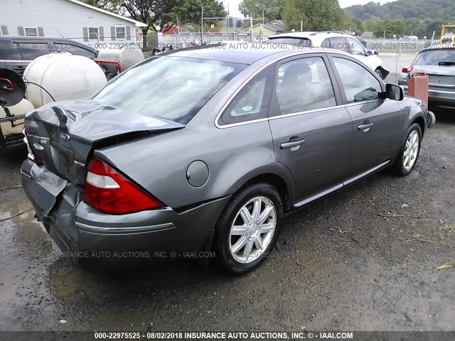 1FAHP28126G181406 - 2006 FORD FIVE HUNDRED LIMITED GRAY photo 4