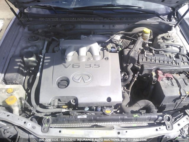 JNKDA31A93T113955 - 2003 INFINITI I35 SILVER photo 10