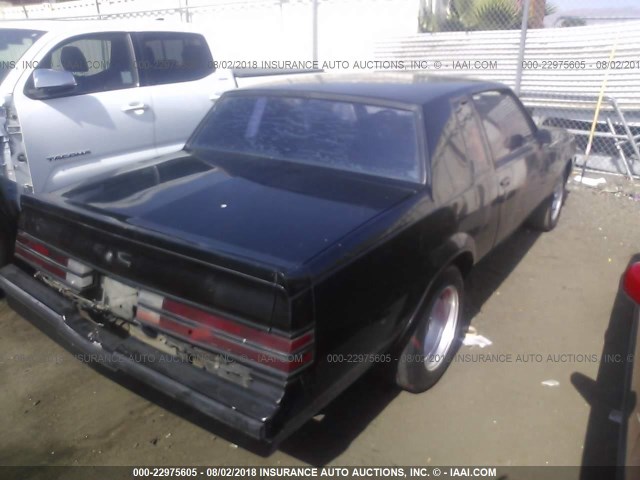 1G4GM1178HP417711 - 1987 BUICK REGAL LIMITED 黑色 照片 4