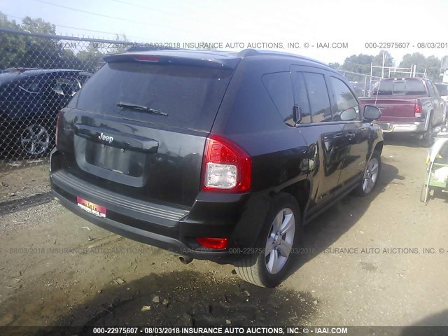 1J4NT1FA4BD144885 - 2011 JEEP COMPASS SPORT BLACK photo 4