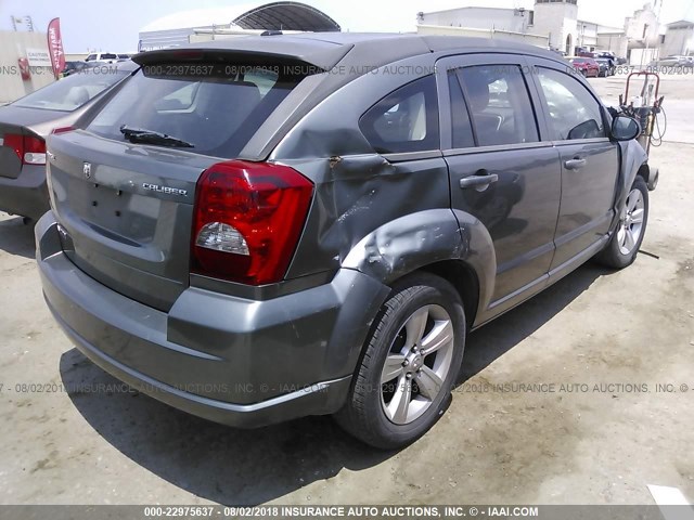 1B3CB3HA3BD237827 - 2011 DODGE CALIBER MAINSTREET GRAY photo 4