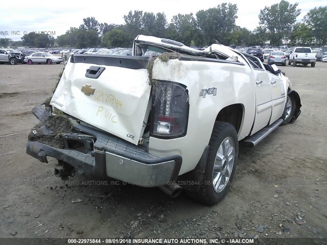 3GCPKTE74DG252321 - 2013 CHEVROLET SILVERADO K1500 LTZ WHITE photo 4