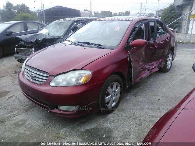 1NXBR32E34Z282024 - 2004 TOYOTA COROLLA CE/LE/S MAROON photo 2