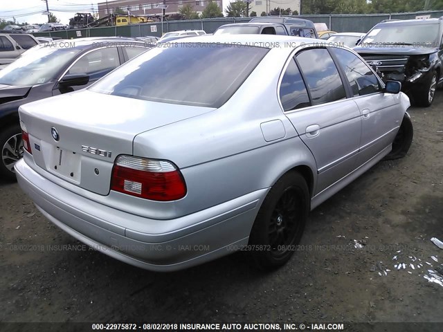 WBADT63471CF08234 - 2001 BMW 530 I AUTOMATIC SILVER photo 4