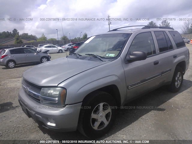 1GNDT13S822241900 - 2002 CHEVROLET TRAILBLAZER  Pewter photo 2