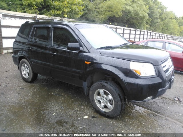 5FNYF28348B000141 - 2008 HONDA PILOT SE BLACK photo 1