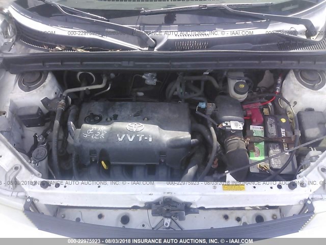 JTLKT324750177139 - 2005 TOYOTA SCION XB Weiß Foto 10