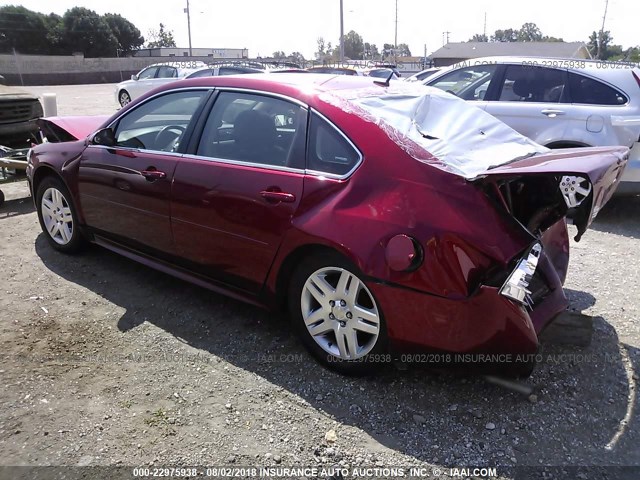 2G1WB5E37E1153483 - 2014 CHEVROLET IMPALA LIMITED LT MAROON photo 3