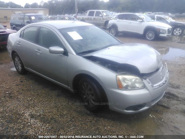 4A32B2FF0CE015208 - 2012 MITSUBISHI GALANT FE SILVER photo 1