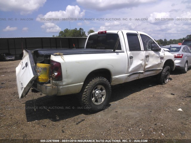 1D7KS28CX7J525543 - 2007 DODGE RAM 2500 ST/SLT WHITE photo 4