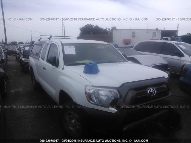 5TFTX4CNXFX065252 - 2015 TOYOTA TACOMA ACCESS CAB Weiß Foto 1