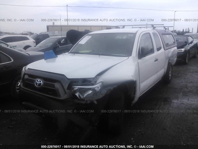 5TFTX4CNXFX065252 - 2015 TOYOTA TACOMA ACCESS CAB Weiß Foto 2