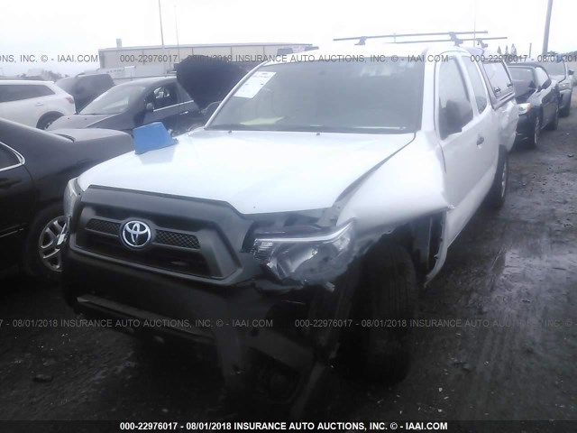 5TFTX4CNXFX065252 - 2015 TOYOTA TACOMA ACCESS CAB Weiß Foto 6